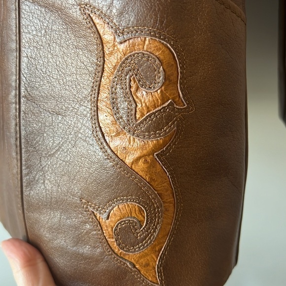 Vintage Brown Leather Blazer, Altman of Dallas - Picture 4 of 6